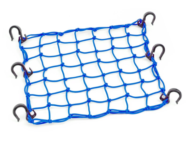 PowerTye 50153 Blue 15"X15" Cargo Net featuring 6 Adjustable Hooks & Tight 2"x2" Mesh - Image 1
